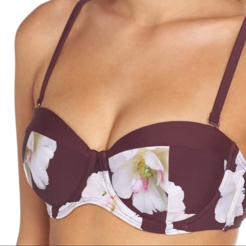 NWT TED BAKER LONDON Gardea Gardenia Bikini Top - Picture 4 of 11